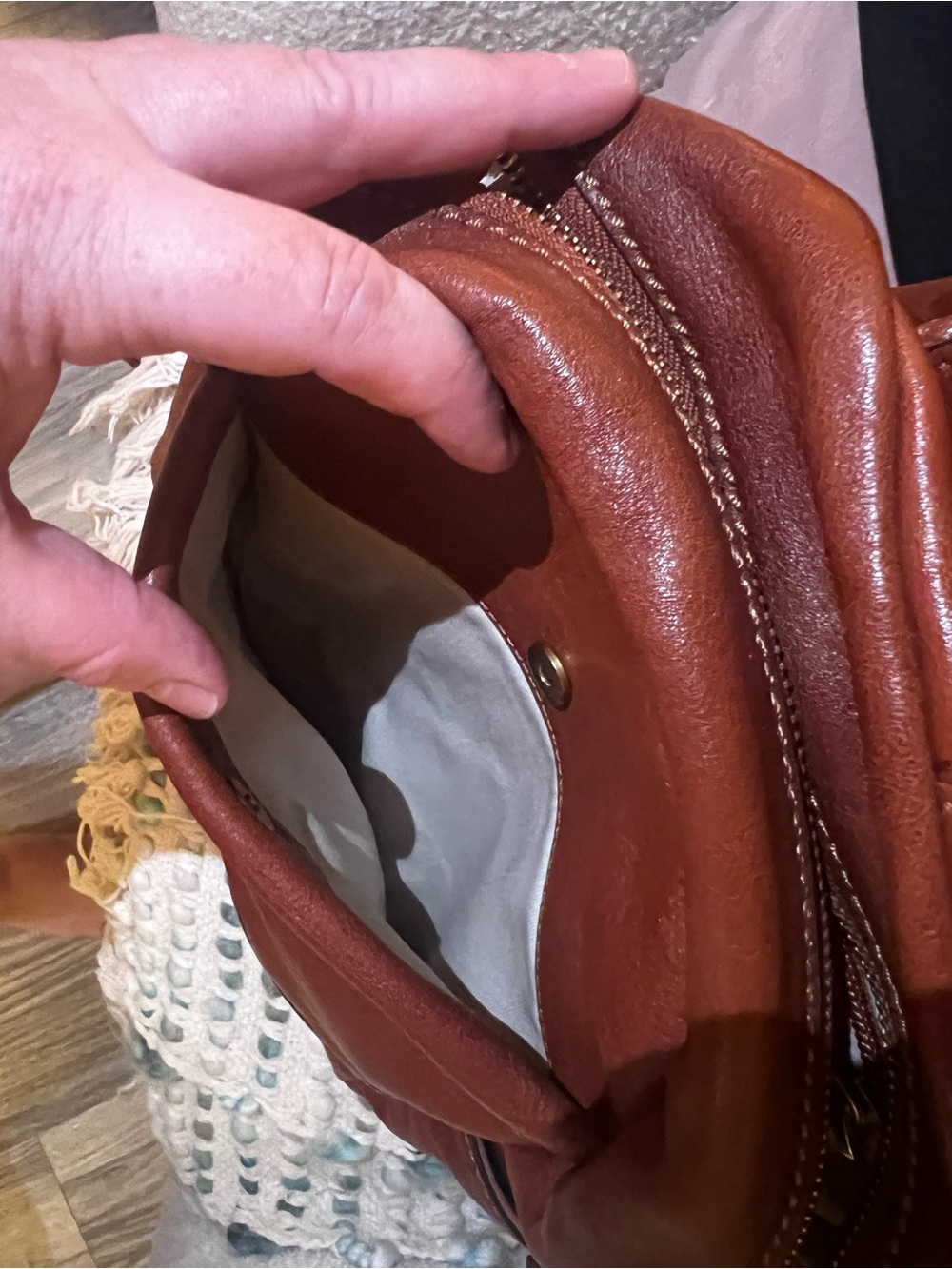 Frye Rustic Chestnut Leather Mini Backpack - Picture 5 of 10